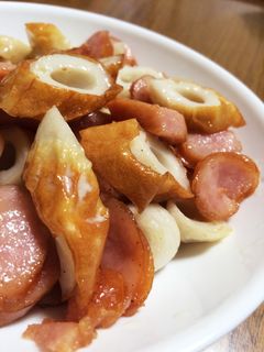 ウインナーとちくわのマヨネーズ炒め-レシピのメイン写真