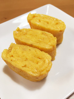 卵1つ☆丸いフライパンで卵焼き-レシピのメイン写真