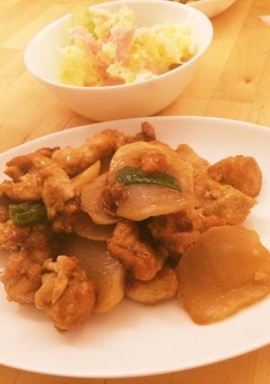 鶏肉とかぶのカレー炒め-レシピのメイン写真