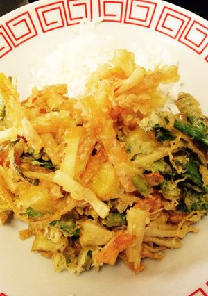 捨てる部分でこのボリューム！かき揚げ丼-レシピのメイン写真