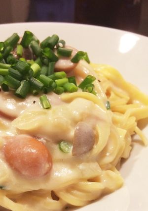 味噌がミソ！和風クリームパスタ-レシピのメイン写真
