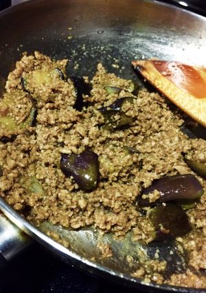 超簡単2ステップ△ナスと挽き肉の味噌炒め-レシピのメイン写真