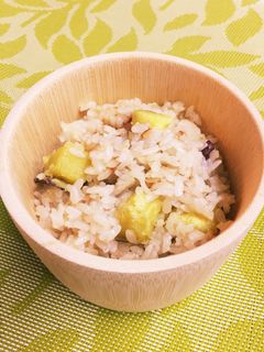 さつまいもと舞茸の炊き込みごはん-レシピのメイン写真