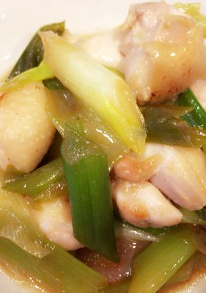白ネギと鶏肉の甘ポン酢炒め-レシピのメイン写真