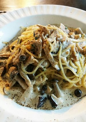 低脂肪生クリームで至福✨のクリームパスタ-レシピのメイン写真
