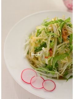 さっぱりヘルシー♪大根と水菜のサラダ-レシピのメイン写真