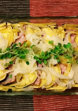 さつまいもとベーコンのミルフィーユ-レシピのメイン写真