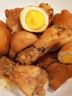 手羽元とじゃがいものこってり甘辛煮♡-レシピのメイン写真
