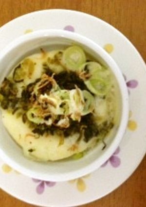 高菜漬けと長ネギのココットカマン-レシピのメイン写真