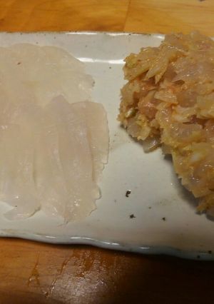 カワハギの肝入りなめろう-レシピのメイン写真