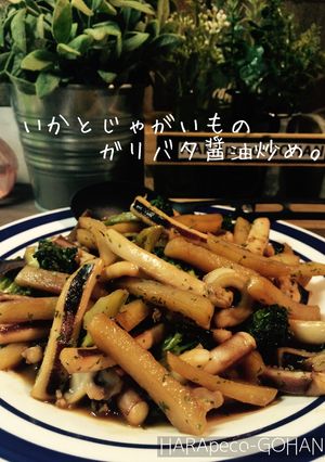いかとじゃがいものガリバタ醤油炒め。-レシピのメイン写真