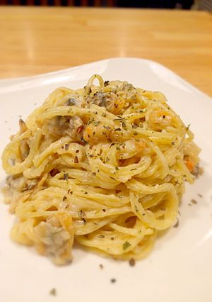 【男子飯】簡単 クリームパスタ-レシピのメイン写真