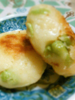 【話題入】もちもち枝豆のいもチーズもち!-レシピのメイン写真