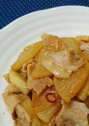 我が家の定番!大根と豚バラの炒め煮-レシピのメイン写真