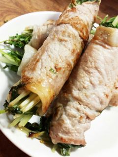 水菜の豚肉巻き☆-レシピのメイン写真