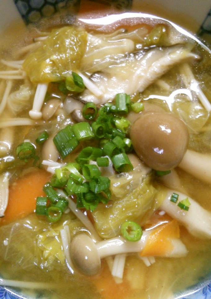簡単♪ レタスと きのこの中華スープ！！-レシピのメイン写真