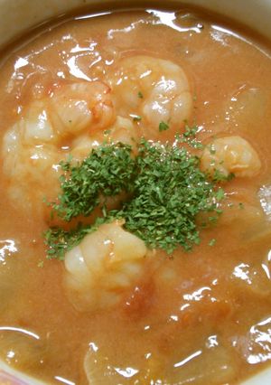 簡単♪海老の トマトクリームスープ＊゜-レシピのメイン写真