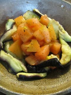 レンジでイタリアンなトマトと茄子のサラダ-レシピのメイン写真