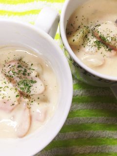 じゃがいもとウインナーのクリームスープ-レシピのメイン写真