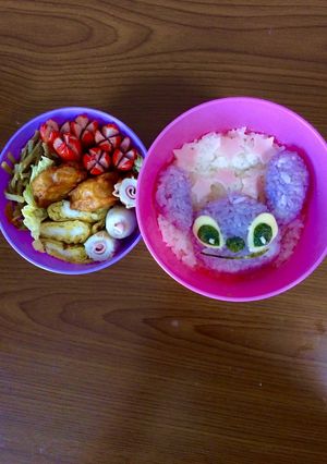 簡単♪キャラ弁♪スティッチおにぎり♪-レシピのメイン写真