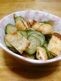きゅうりと炙り油揚げのごま酢和え-レシピのメイン写真
