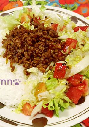 大豆のお肉で中華風サラダご飯-レシピのメイン写真