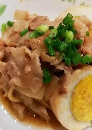 簡単❤卵と豚バラ肉のどて煮♪-レシピのメイン写真