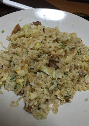 シャンタンのみ！牛肉卵キャベツの中華炒飯-レシピのメイン写真