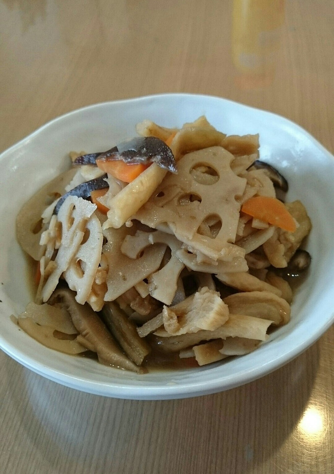 【分量あり】れんこんと干し大根の煮物-レシピのメイン写真