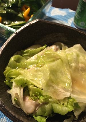 豚肉とレタスの重ね蒸し-レシピのメイン写真