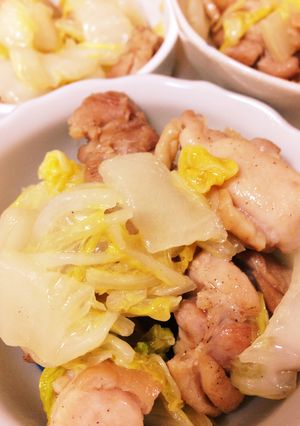 鳥肉と白菜の炒め物☆余った汁はおじやへ。-レシピのメイン写真