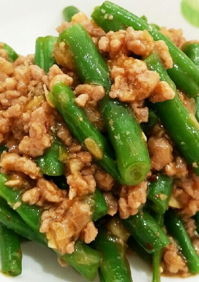 麻婆風♪ひき肉といんげんのピリ辛炒め-レシピのメイン写真