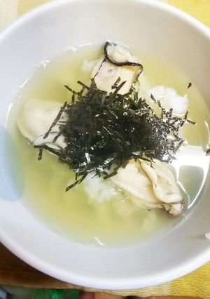 簡単!旬の牡蠣DEお茶漬け♪-レシピのメイン写真