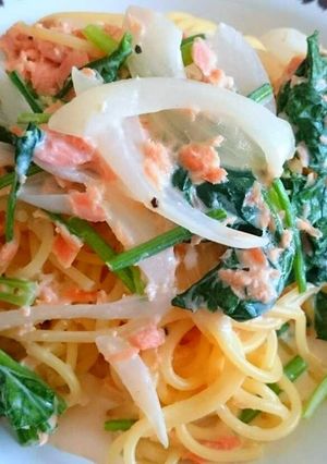 簡単鮭フレークパスタ-レシピのメイン写真