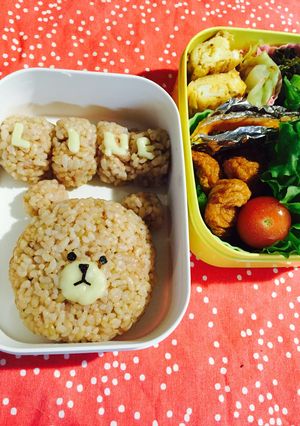 簡単！キャラ弁！LINEのクマ♡ブラウン-レシピのメイン写真