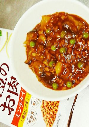 節約ヘルシー大豆ラボ麻婆茄子ダイエット-レシピのメイン写真