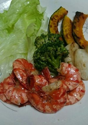 おうちにある物で♪ガーリックシュリンプ☆-レシピのメイン写真