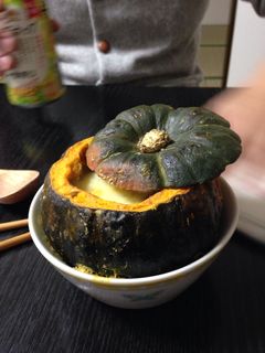 丸ごとカボチャグラタン-レシピのメイン写真