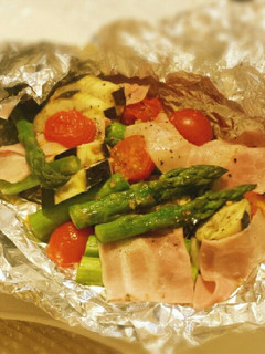 なすとアスパラのホイル焼き-レシピのメイン写真
