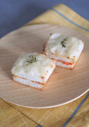 ベビポタ野菜とチーズのクロックムッシュ風-レシピのメイン写真