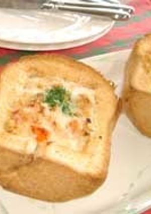 ホームベーカリーのパンでパングラタン-レシピのメイン写真
