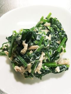 ツナマヨほうれん草-レシピのメイン写真
