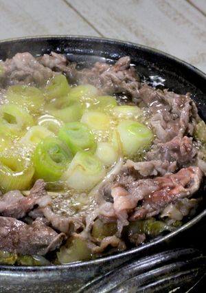 スタンディングネギ鍋・にんにく醤油味-レシピのメイン写真