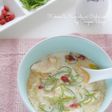中華風☆豆腐とネギの豆乳スープ