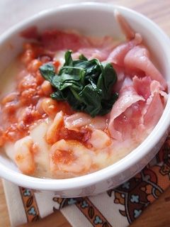 イカ明太と生ハムのココットカマン♡-レシピのメイン写真