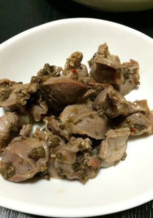 パンのおかずに：砂肝のアンチョビ和え-レシピのメイン写真