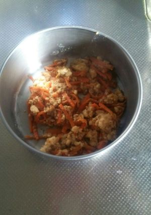5分で副菜！！豆腐と人参の甘口炒め-レシピのメイン写真