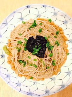 納豆&海苔の佃煮 そば リメイクアレンジ-レシピのメイン写真