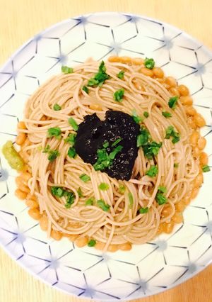 納豆&海苔の佃煮 そば リメイクアレンジ-レシピのメイン写真