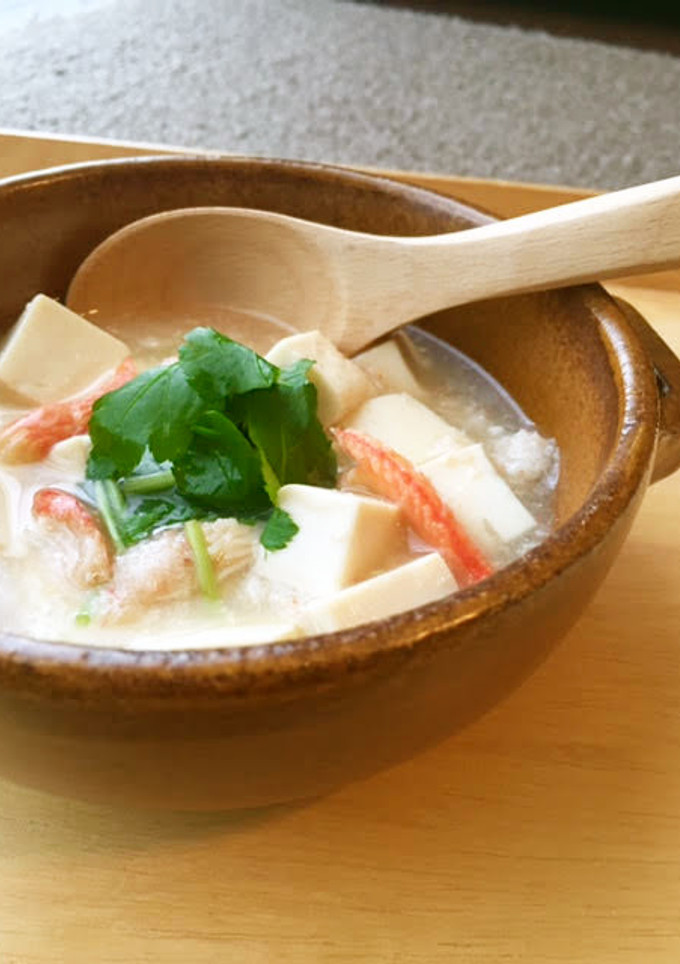 とろとろあったか！豆腐とカニの味噌煮-レシピのメイン写真